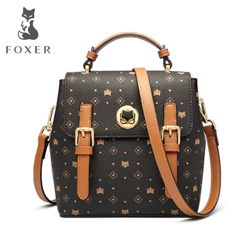 FOXER kvalitného pvc Materiálu ženy batoh dizajnér tašky slávnej značky ženy tašky nové luxusné Multi-purpose ženy tašky