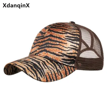 XdanqinX Leopard klobúk pre mužov, ženy oka spp cope, šiltovky žien príležitostné športové spp mužov priedušný oka rybárske spp