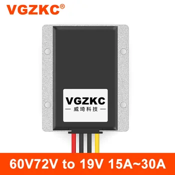 VGZKC 72V na 19V DC power converter 30-85V na 19V automobilový krok-dole napájanie vodotesný modul regulátora
