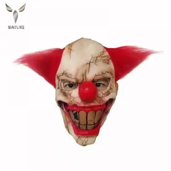 WAYLIKE Halloween Hnilé Tvár Klaun Latex Maska pre Dospelých Strany, Kostým, Maska Horor Karneval Cosplay Party Rekvizity