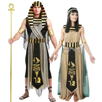 2022 Dospelých Egypt Egyptského Kráľa, Faraóna, Cosplay Kostýmy pre Mužov Halloween Purim Mardi Gras Fantázie Žien Šaty