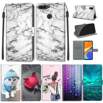 Pre Huawei Užite si 8e Česť 7A 5.7 palcový 7A Pro Capa Telefón puzdro Na Huawei Y6 Prime 2018 Kryt Pre Česť 7 Flip Kožené Peňaženky Prípade