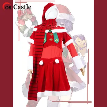Na Sklade Oheň Emblem: ThreeHouses Bernadetta Cosplay Kostým Vianočné Sety Klobúk, Šatku Kabát Šaty Unisex Vianočný Kostým