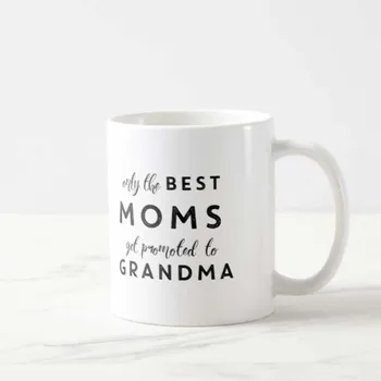 Osobné Iba najlepšie mamičky si povýšený na babička káva hrnček na Čaj Pohár Vtipné Hrnčeky Poháre pre Priateľa, Priateľku, Darček